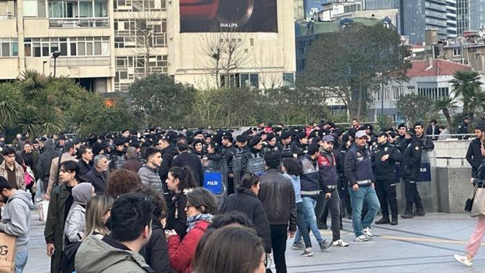 Öğrenciler Şişli'de toplanıyor: Polisten 'yüzünüzü açın' anonsu!