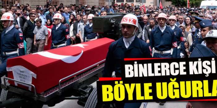 Eskişehir şehidini binlerce kişiyle uğurladı