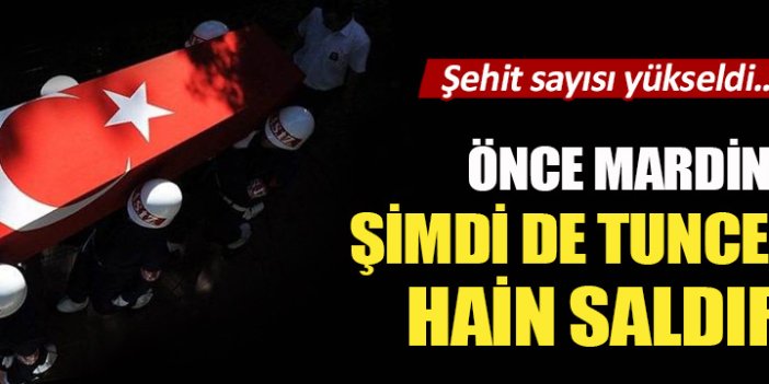 Tunceli'de hain saldırı! 1 şehit