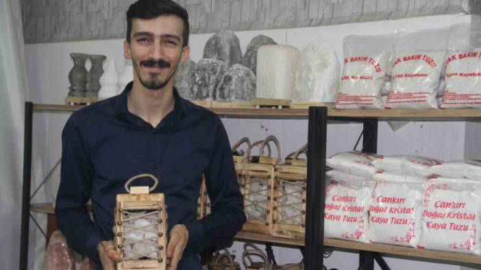 Hayalindeki işi kurdu, Çankırı kaya tuzunu Türkiye’ye dağıtıyor