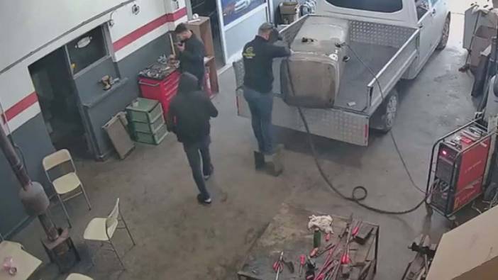 Kaynak yapılan yakıt deposu bomba gibi patladı