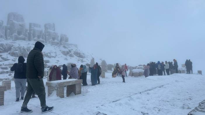Nemrut Dağı, Nisan ayında beyaza büründü