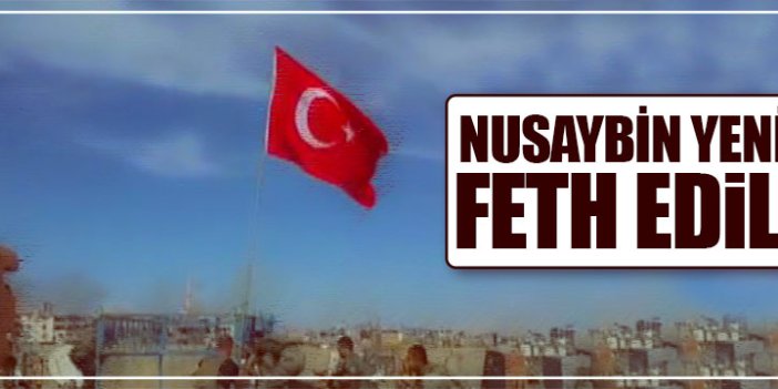 Nusaybin'de Türk Bayrağı göndere böyle çekildi