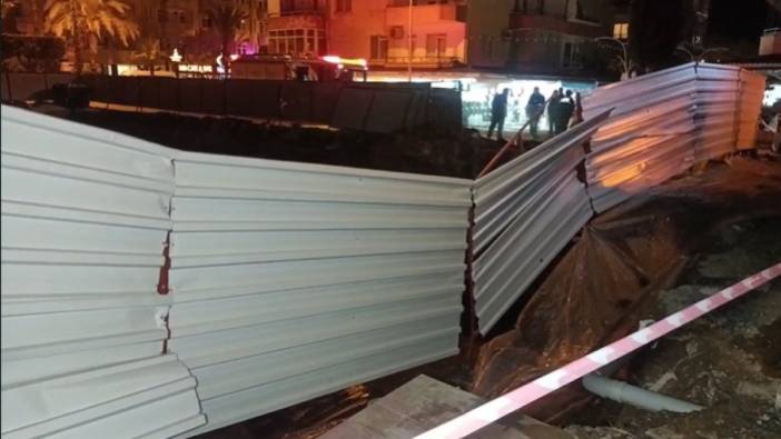 Alanya’da korkutan toprak kayması
