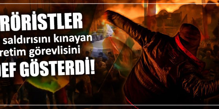 Teröristler öğretim görevlisini hedef gösterdi!