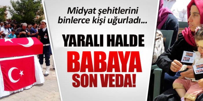 Midyat şehitlerini binlerce kişi uğurladı