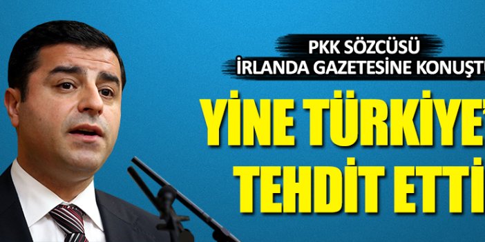 PKK Sözcüsü, İrlanda gazetesine konuştu!