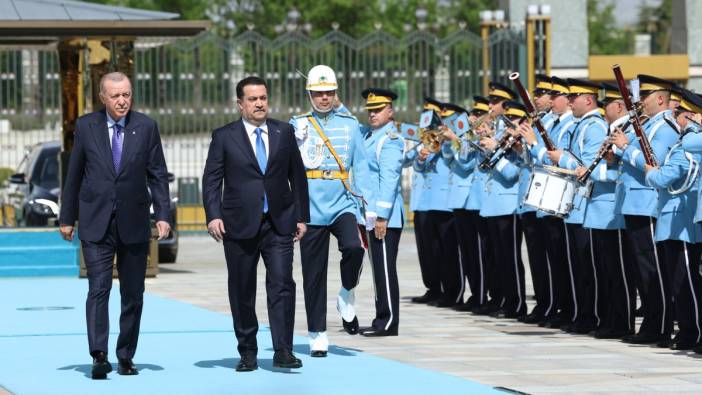 Irak Başbakanı Ankara’da! Külliye’de resmi tören: Sudani’den güç birliği mesajı...