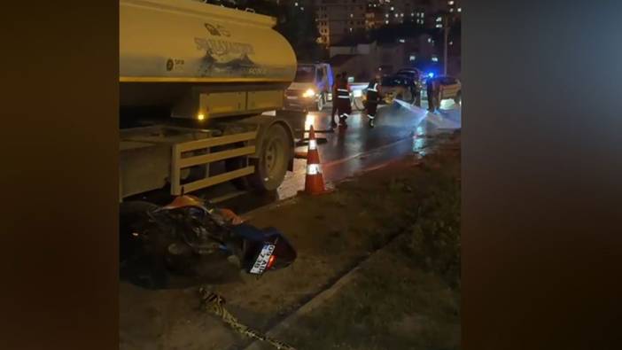 Beton mikserine çarpan motosiklet sürücüsü hayatını kaybetti