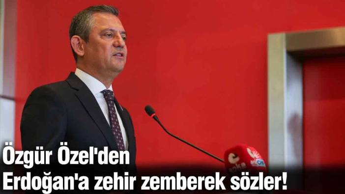 Özgür Özel'den Erdoğan'a zehir zemberek sözler!