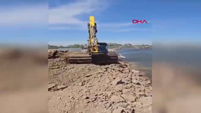 Meriç Nehri’ne deniz suyu karışmaması için set çekildi