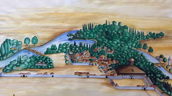 Edirne Sarayı'nın 17'nci yüzyıldaki halini gösteren gravür İsviçre'de çıktı