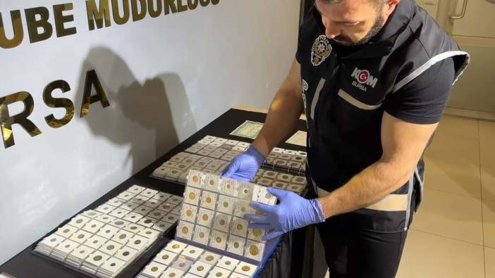 Bursa’da altın ve gümüş sikke operasyonu