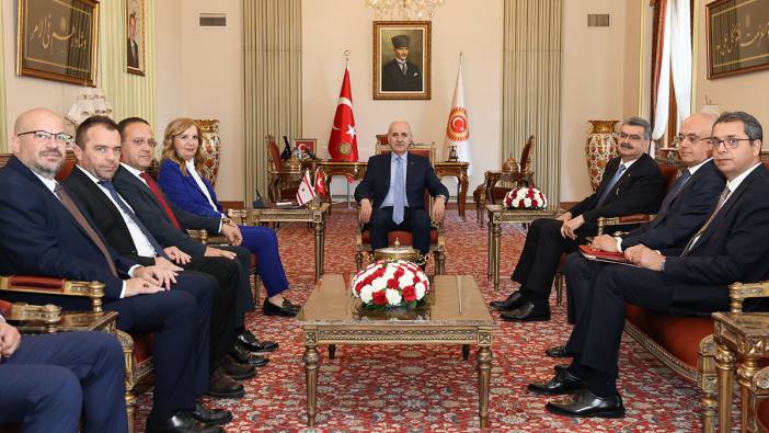 Kurtulmuş, KKTC heyeti kabul etti