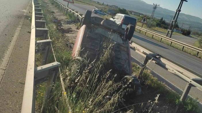Alkollü sürücünün kullandığı araç takla attı: 4 yaralı var