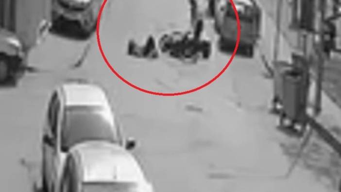 Motosikletli kurye kadına çarpıp kaçtı
