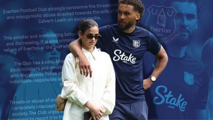 Everton'dan sert açıklama: Futbolcunun eşine sahip çıktılar