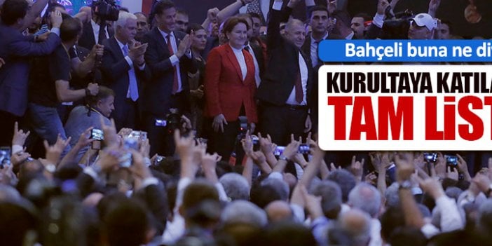 MHP Kurultayına katılan delegelerin tam listesi