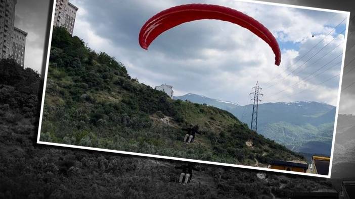 Arkadaşlarıyla oturduğu kafeden evine paraşütle gitti