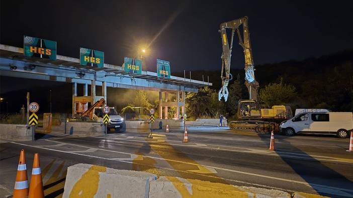 Avcılar gişeleri çalışma nedeniyle araç trafiğine kapatıldı