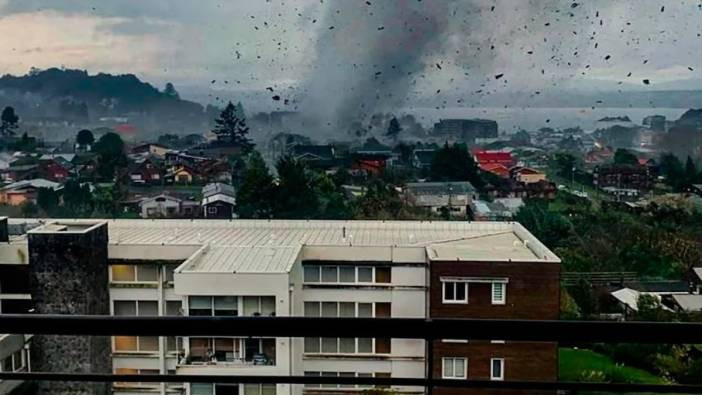 Hortum Şili'yi yıktı geçti! Evler yerle bir oldu: Kırmızı alarm ilan edildi