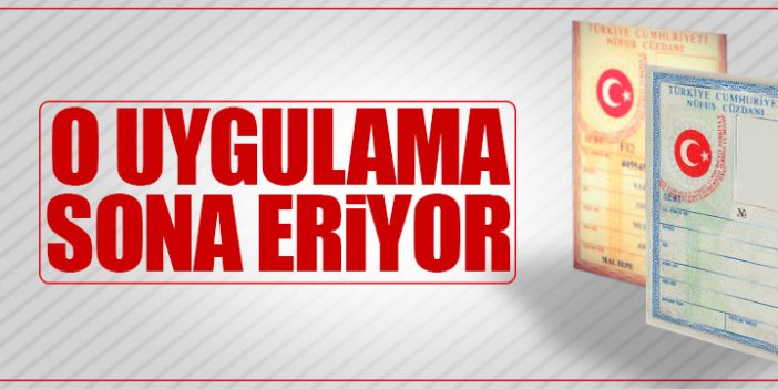 Nüfus cüzdanında yeni uygulama