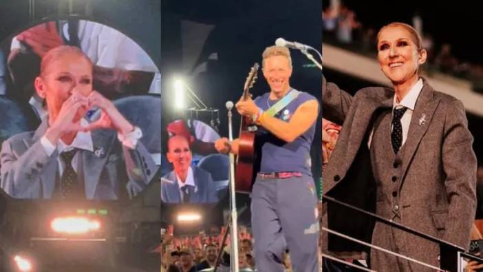 Coldplay çaldı Celine Dion duygulandı: Sosyal medyada beğeni tufanı koptu