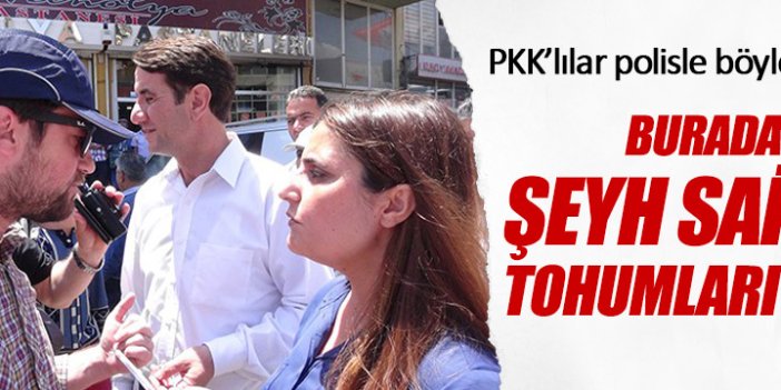 HDP'liler Lice'de PKK'lılar için eylem yaptı!