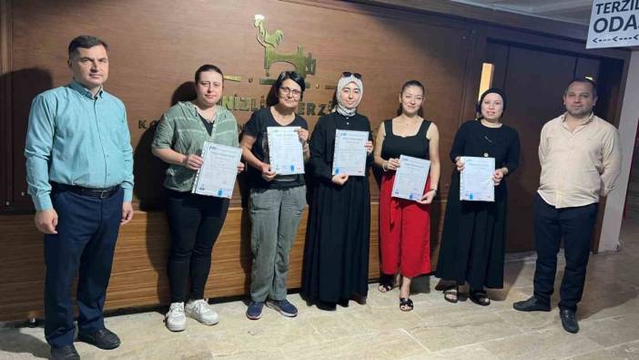 Denizlili terzilere uluslararası sertifika