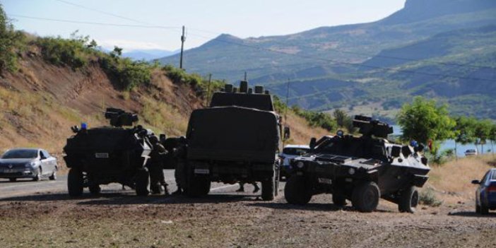 Tunceli'de askeri araca bombalı saldırı