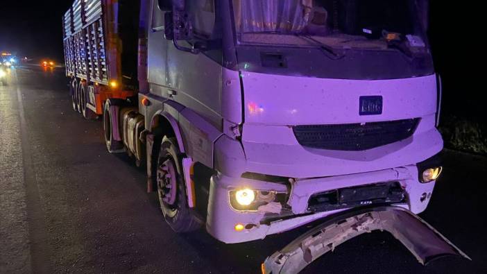 Kütahya’da tır otomobile çarptı! Yaralılar var