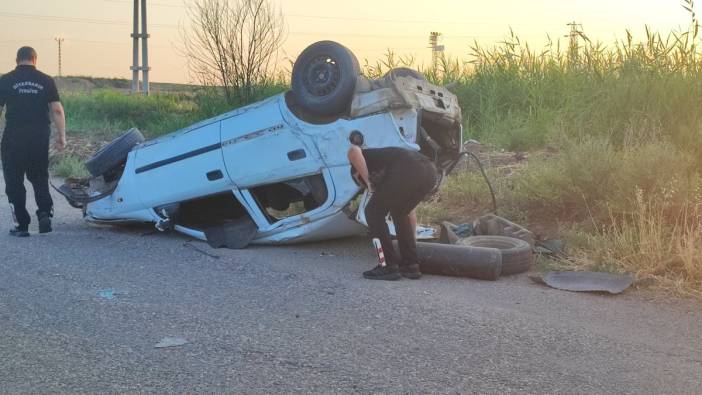 Diyarbakır'da otomobil devrildi: 1 ölü, 4 yaralı