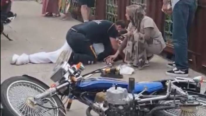 Ordu’da motosikletin çarptığı yaya yaralandı