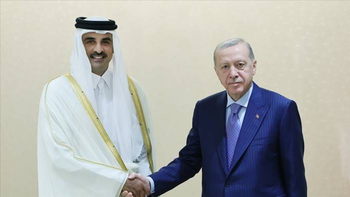 Cumhurbaşkanı Erdoğan, Katar Emiri Al Sani ile görüştü