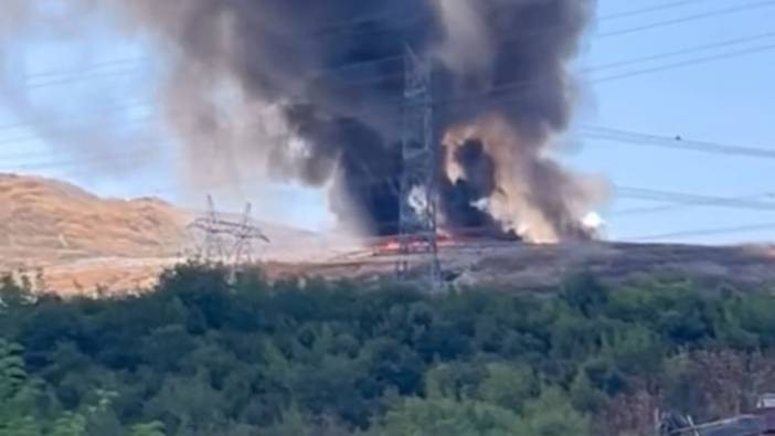 Kocaeli'de çöp depolama alanında yangın
