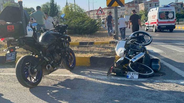 Önce otomobile sonra refüje çarptı: 1 yaralı