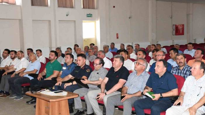 Alaçam’da muhtarlar toplantısı  gerçekleştirildi