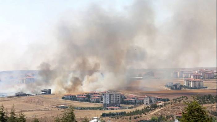 Aksaray'da anız yangını
