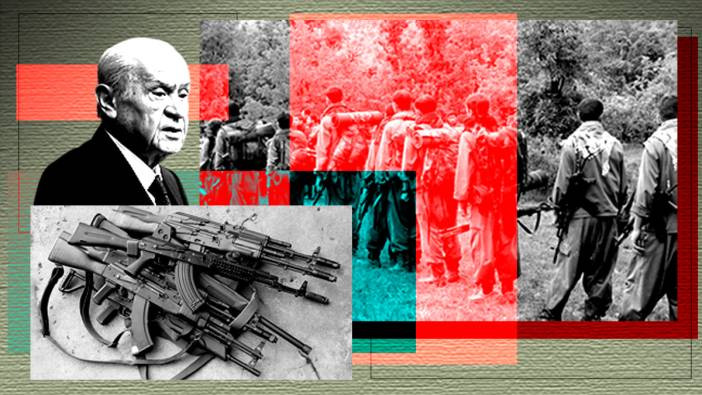 Bahçeli'nin başlattığı süreçte silah bırakma tiyatrosu başladı! Teröristler ve işbirlikçileri sahnede...
