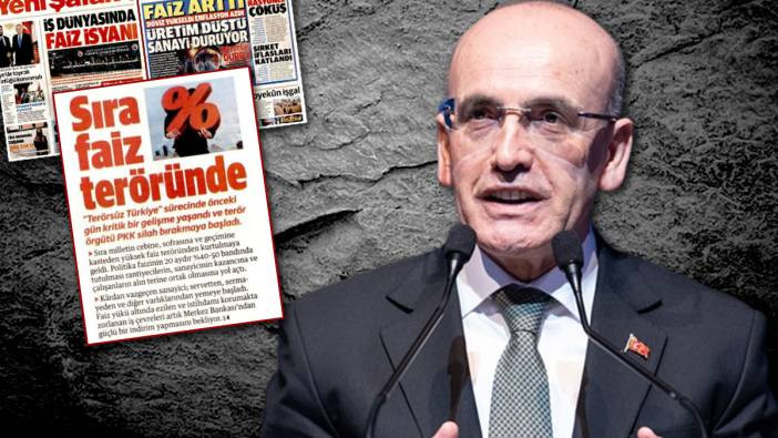 Yeni Şafak süreç üzerinden Şimşek'i hedef aldı: Sıra faiz teröründe