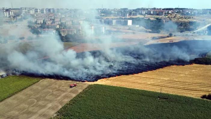 Edirne’de tarım arazisinde çıkan yangın söndürüldü
