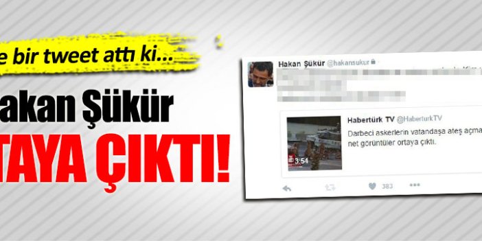 Hakan Şükür ortaya çıktı!