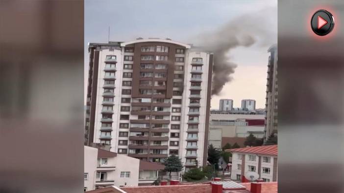 Ankara’da 15 katlı binada yangın! Çok sayıda mahsur kalanlar var