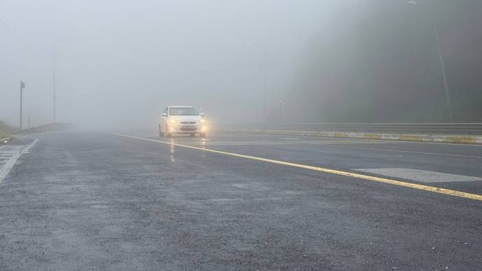Bolu Dağı’nda sis! Görüş mesafesi 25 metreye kadar düştü