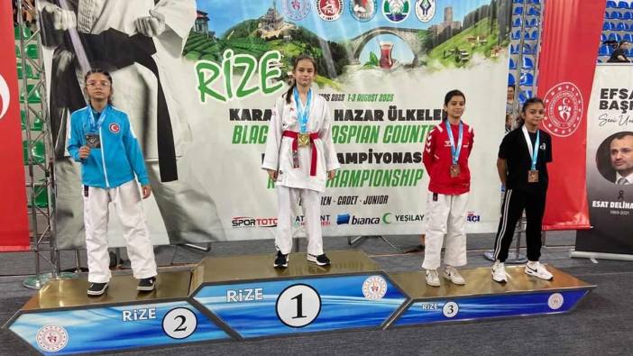 Bilecikli karateci Kübra Beril Culfa’dan Rize’de büyük başarı