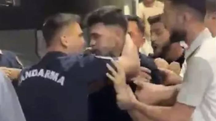 Jandarmaya saldırıp tehdit etti. O anlar görüntülendi