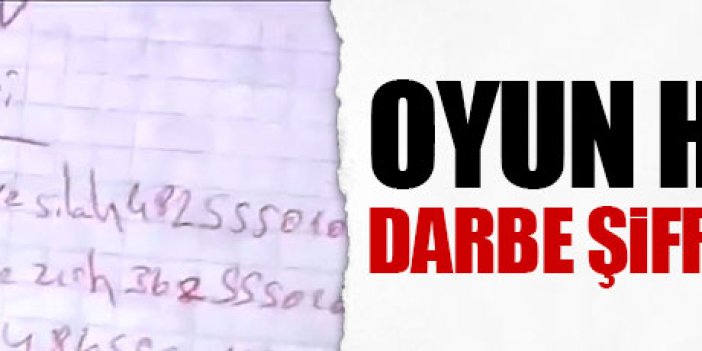 Bilgisayar oyunu hilesine darbe şifresi dediler