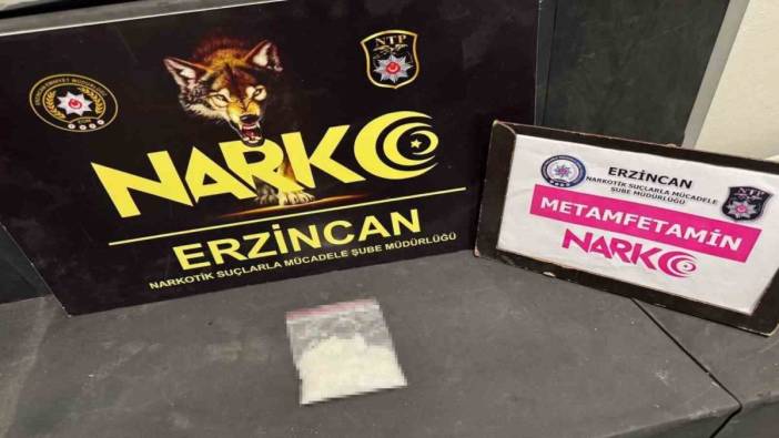 Erzincan’da 27,84 gram metamfetamin ele geçirildi!