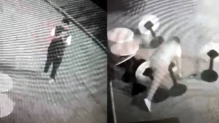 Masaları devirdi, topladı! Kalktı kameraya dönüp özür diledi