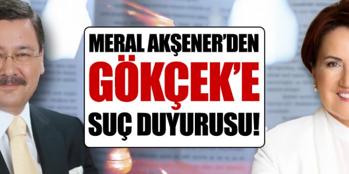 Meral Akşener'den Melih Gökçek hakkında suç duyurusu